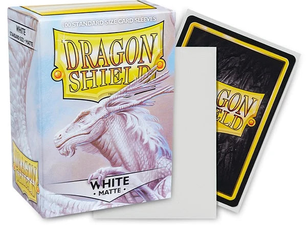 Dragon Shield Sleeves: Standard Matte - White (100ct)
