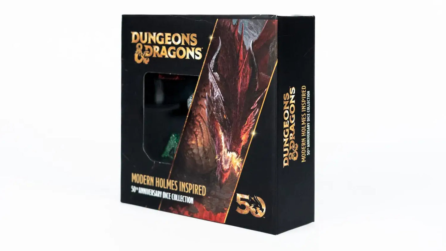 D&D 50th Anniversary Modern Holmes Inspired Dice Set | 5-Dice Set | FanRoll