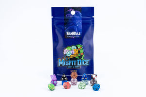 Misfit Mini Dice: Adopt A Misfit (Blind Pack) | Two Mini 7-Piece Sets (14 Dice)
