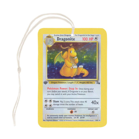 Dragonite Pokemon Card Air Freshener