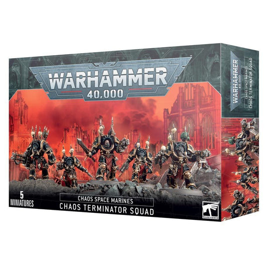 Warhammer 40000 Chaos Space Marines Terminators Multipart Plastic Miniatures Box Packaging