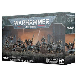 Warhammer 40000 Astra Militarum Death Korps of Krieg Multipart Plastic Miniatures Box Packaging