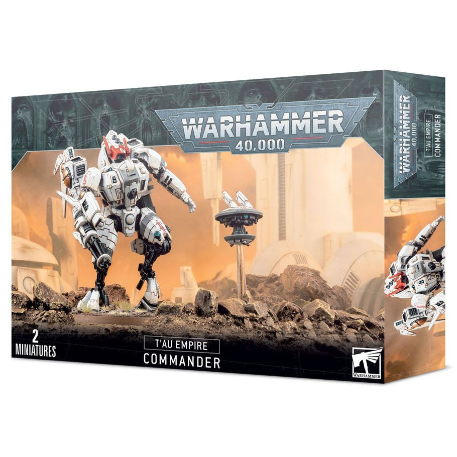 Warhammer 40000 Tau Empire Commander Multipart Plastic Miniature Box Packaging