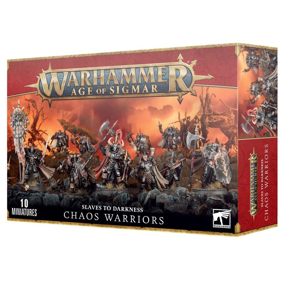 Warhammer Age of Sigmar Slaves to Darkness Chaos Warriors Multipart Plastic Miniatures Box Packaging