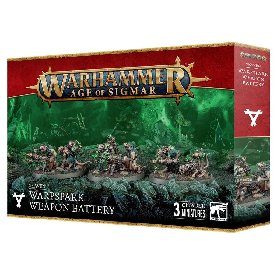Warhammer Age of Sigmar Skaven Warpspark Weapon Battery Multipart Plastic Miniatures Box Packaging