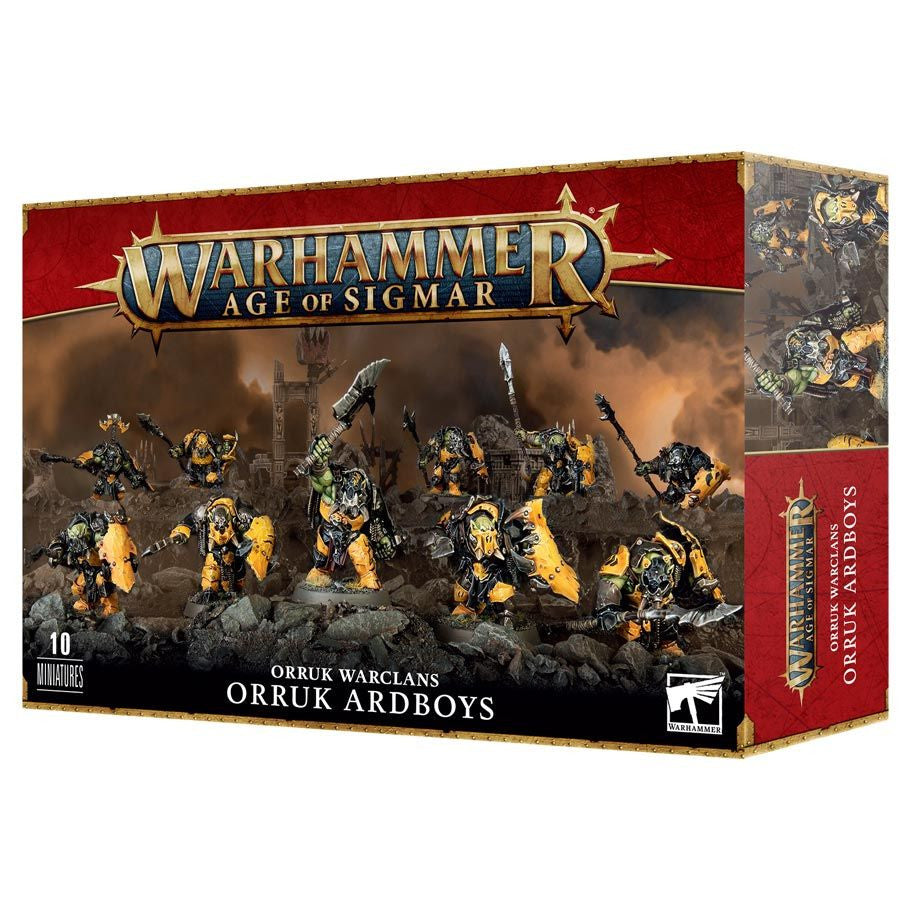 Warhammer Age of Sigmar Orruk Warclans Orruk Ardboyz Multipart Plastic Miniatures Box Packaging