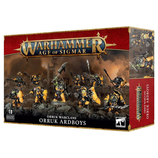 Warhammer Age of Sigmar Orruk Warclans Orruk Ardboyz Multipart Plastic Miniatures Box Packaging
