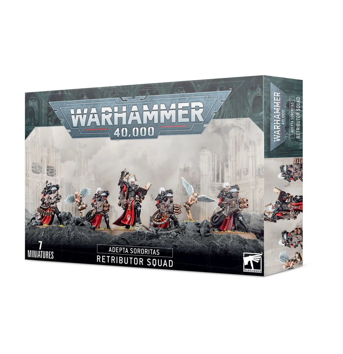 Warhammer 40000 Adepta Sororitas Retributor Squad Multipart Plastic Miniatures Box Packaging