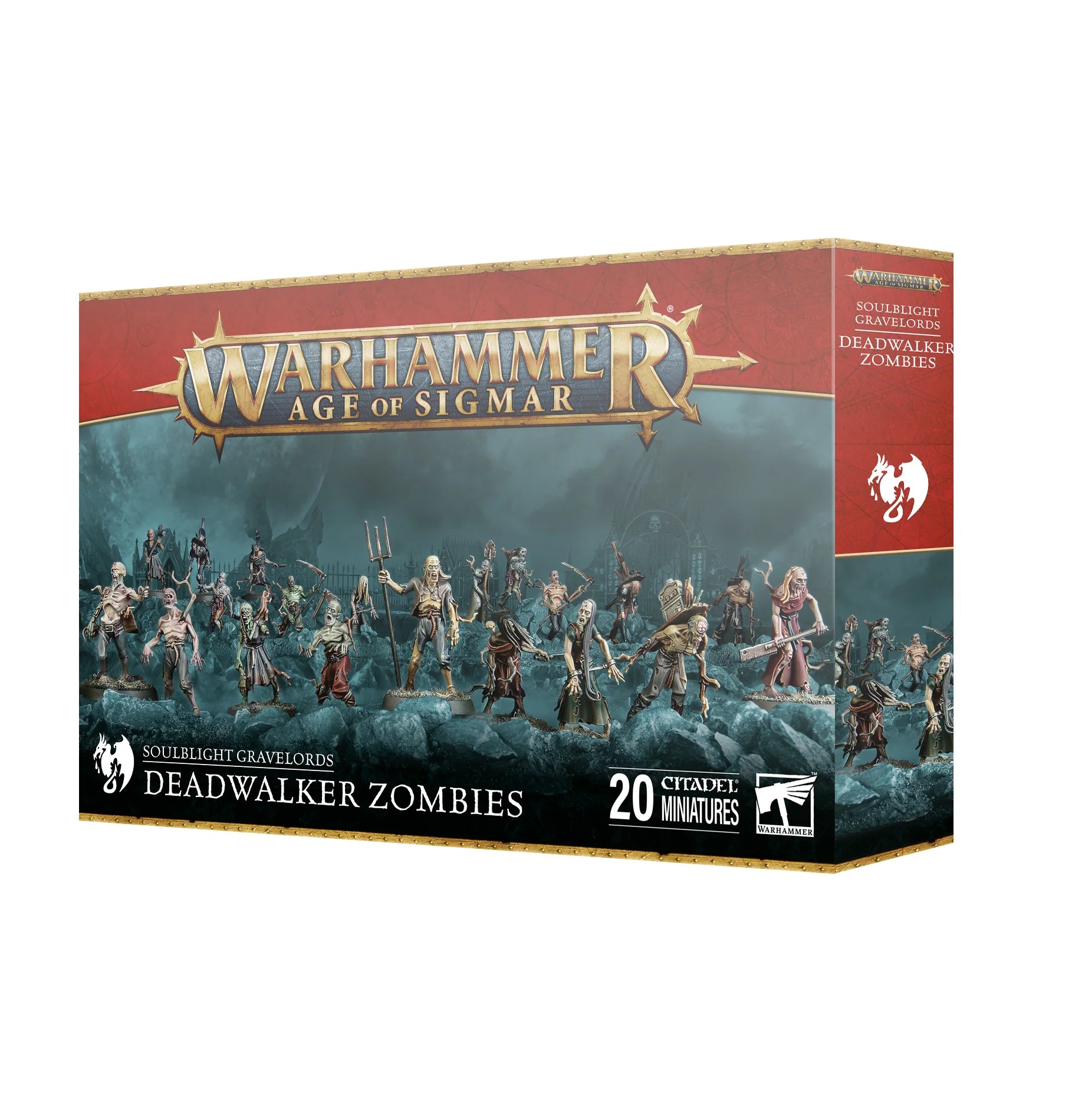 Warhammer Age of Sigmar Soulblight Gravelords Deadwalker Zombies Multipart Plastic Miniatures Box Packaging