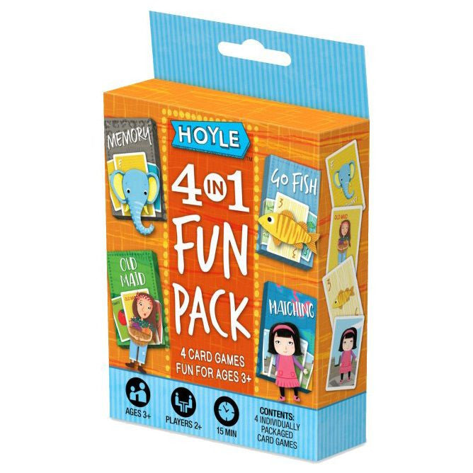 Hoyle Four in One Fun Pack Classic Childrens Educational Card Games Box Set