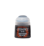 Citadel Colour Base Abaddon Black 12ml Acrylic Paint Pot