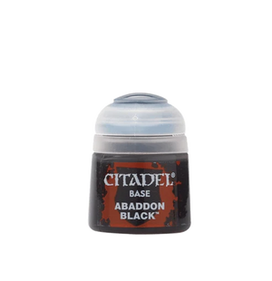 Citadel Colour Base Abaddon Black 12ml Acrylic Paint Pot