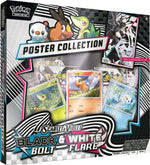Pokémon TCG Unova Poster Collection box showcasing Snivy Tepig and Oshawott promo cards and poster artwork