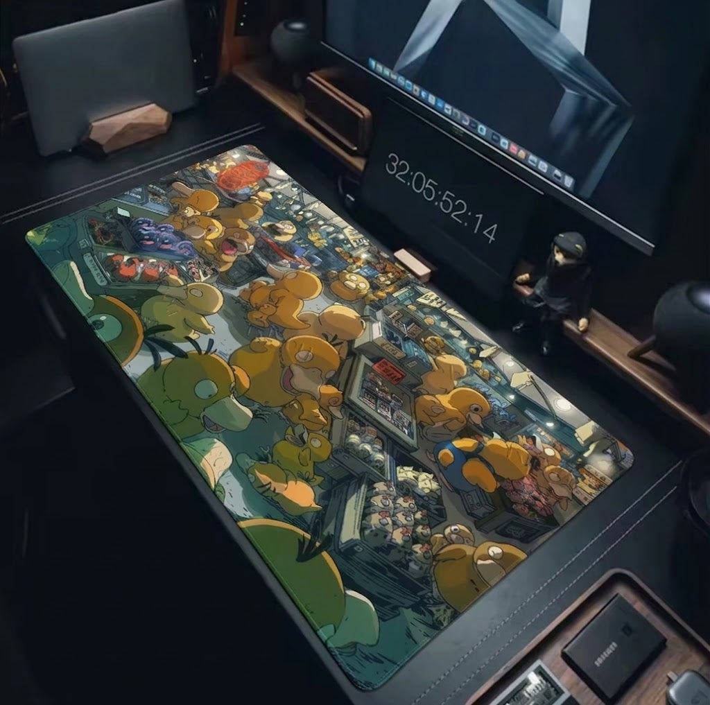 Pokemon Psyduck Market XXL Gaming Mousepad Desk Mat 400x900mm