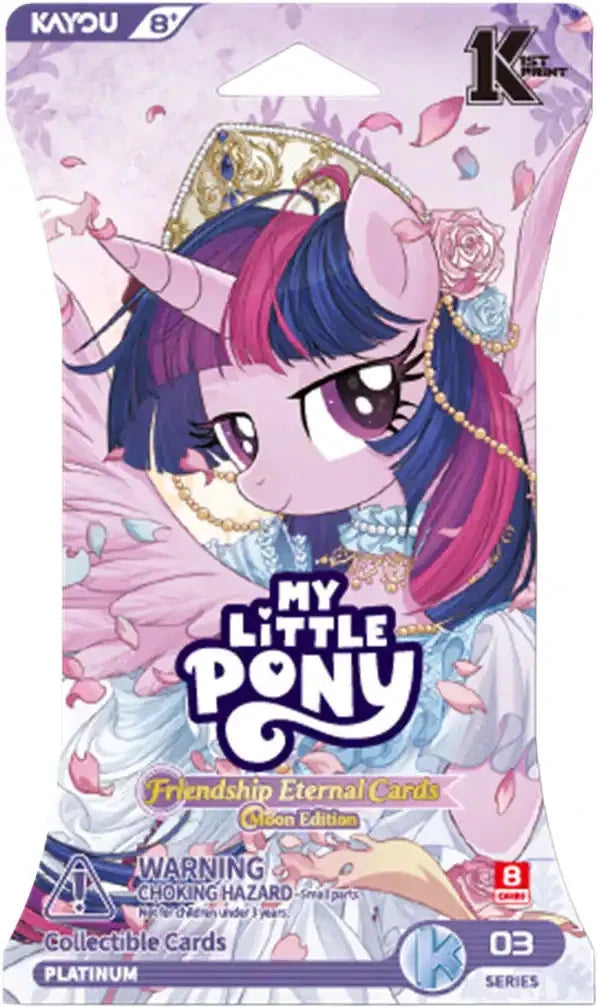 2026 Kayou My Little Pony Friendship Eternal Cards Moon Edition Three Factory Sealed Booster Pack Wrapper
