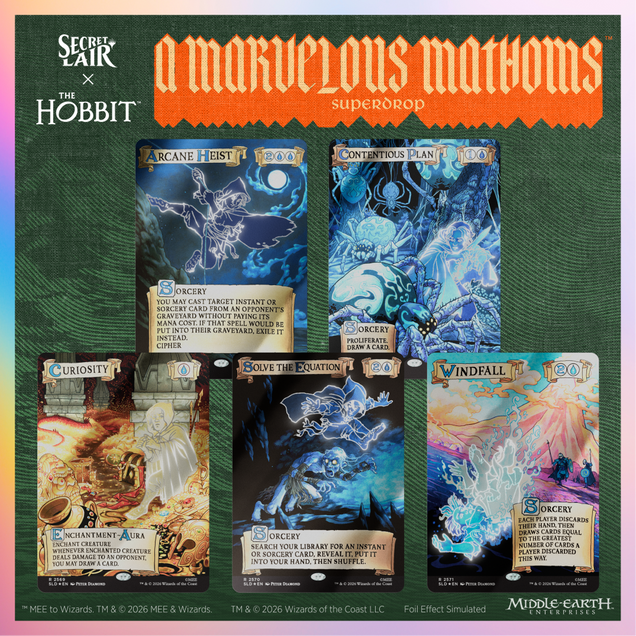 Magic The Gathering Secret Lair x The Hobbit He Who Walks Unseen Out of Sight Foil Edition Box Set