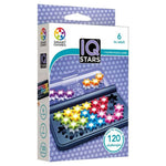 SmartGames IQ Stars Compact Single Player Travel Logic Puzzle Game with Colorful Star Pieces
